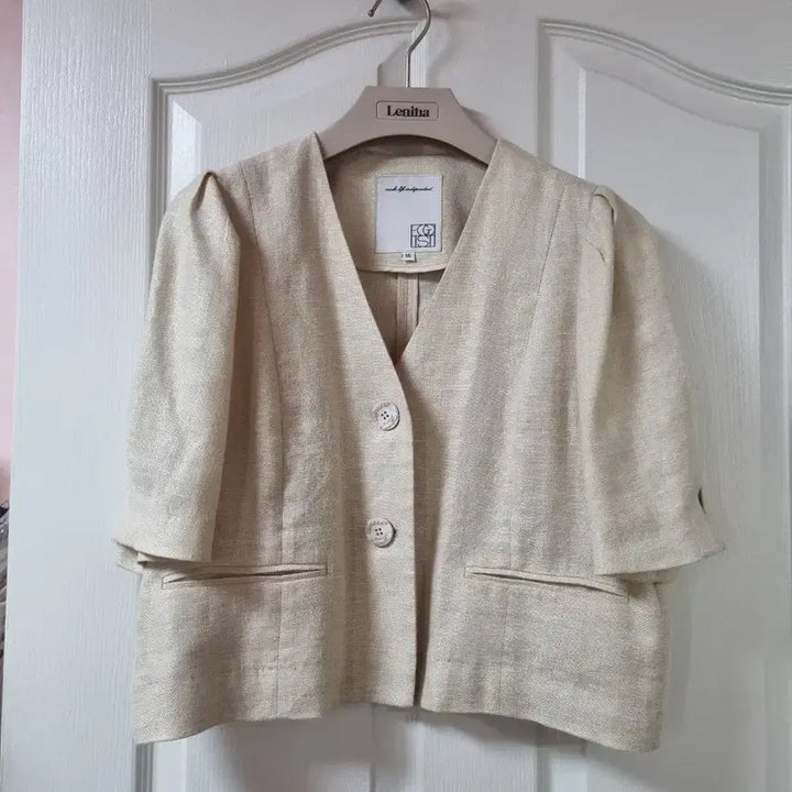 [BUNJANG] Egoist Linen Short Sleeve Jacket / 에고이스트 린넨 반팔자켓