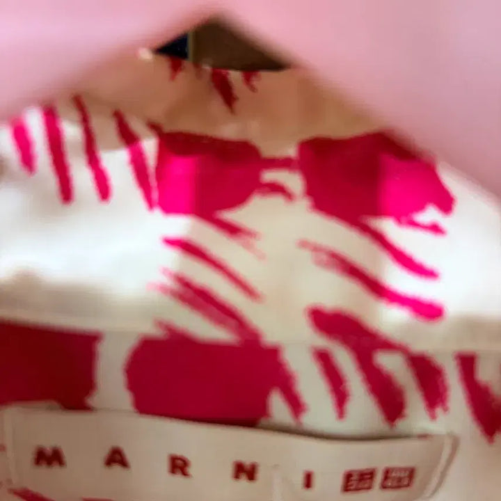 [BUNJANG] Marni x Uniqlo Pink Pattern Shirt / 마르니 유니클로 핑크 패턴 셔츠