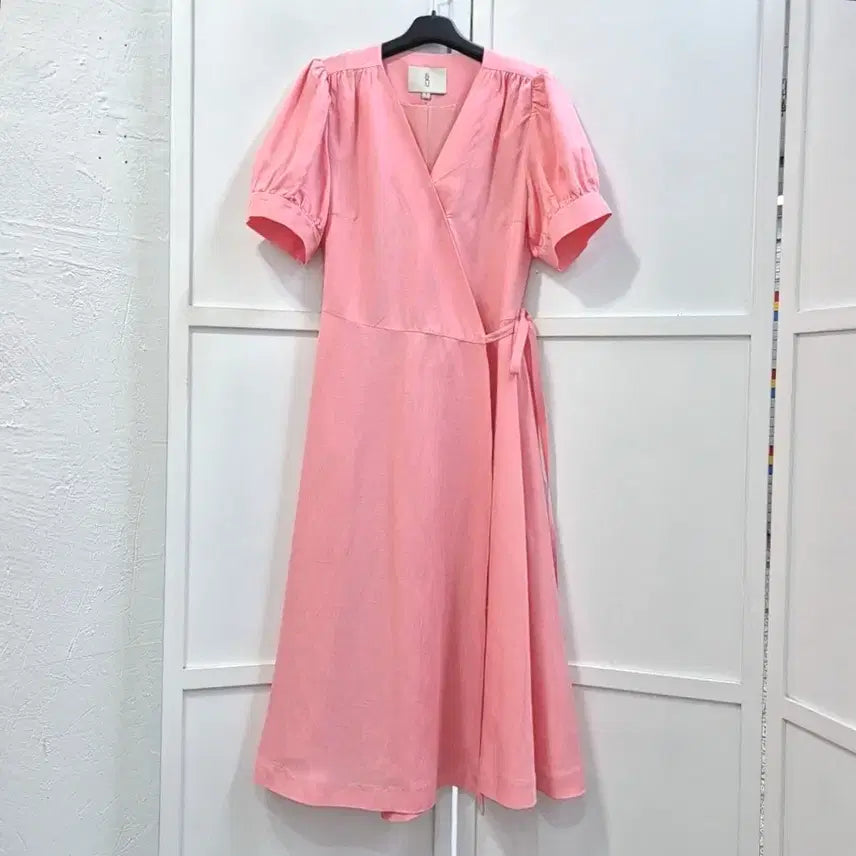 [BUNJANG] 앤유 Linen Blend Wrap Dress / 앤유 린넨 혼방 랩 원피스 미착용