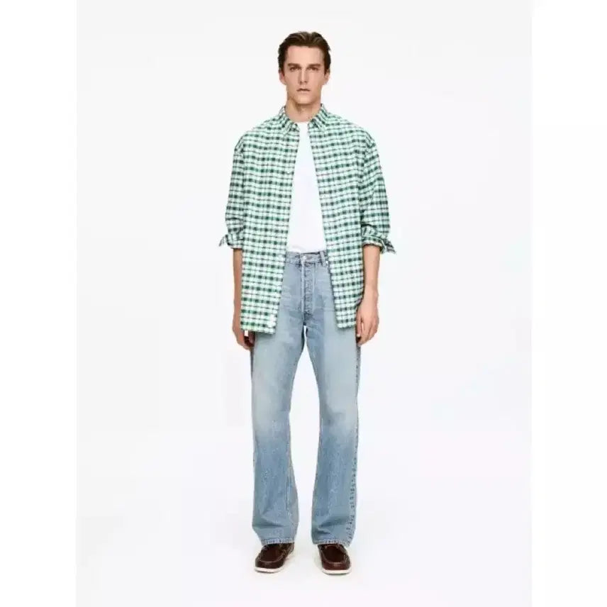 [BUNJANG] Arket Canyon Regular Bootcut Jeans Light Blue / 아르켓 canyon 레귤러 부츠컷 라이트블루