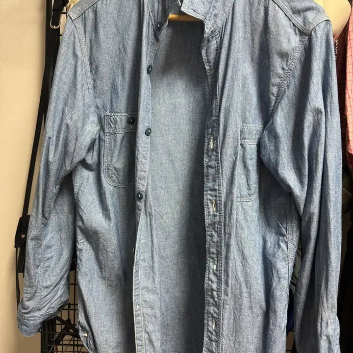 [BUNJANG] Orslow Chambray Shirt / 오어슬로우 샴브레이 셔츠 4 사이즈