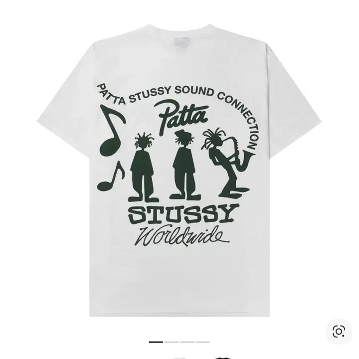 [BUNJANG] Stussy x Patta Sound Connection T-Shirt White / [XXL]스투시 x 파타 사운드 커넥션 티셔츠 화이트
