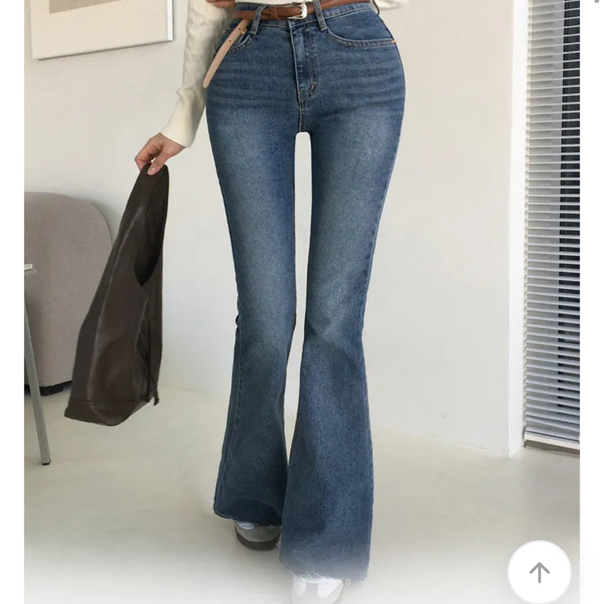 [BUNJANG] Holy Washing Denim Bootcut Pants L / 홀리 워싱 데님 부츠컷 팬츠 L (교신X)