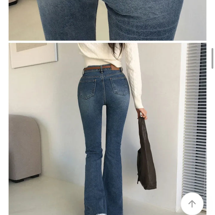 [BUNJANG] Holy Washing Denim Bootcut Pants L / 홀리 워싱 데님 부츠컷 팬츠 L (교신X)