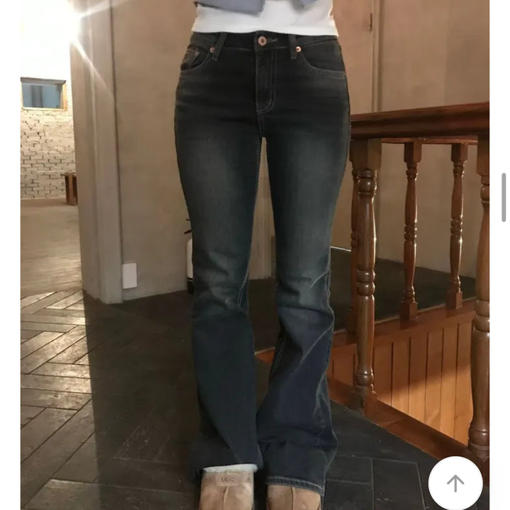 [BUNJANG] Karina Vintage Washed Pocket Bootcut Pants L / 카리나 빈티지 워싱 포켓 부츠컷 팬츠 L (교신X)
