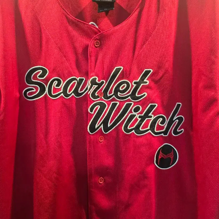 [BUNJANG] Marvel Scarlet Witch Maximoff Baseball Jersey / 마블 스칼렛 위치 맥시모프. 베이스볼 저지!