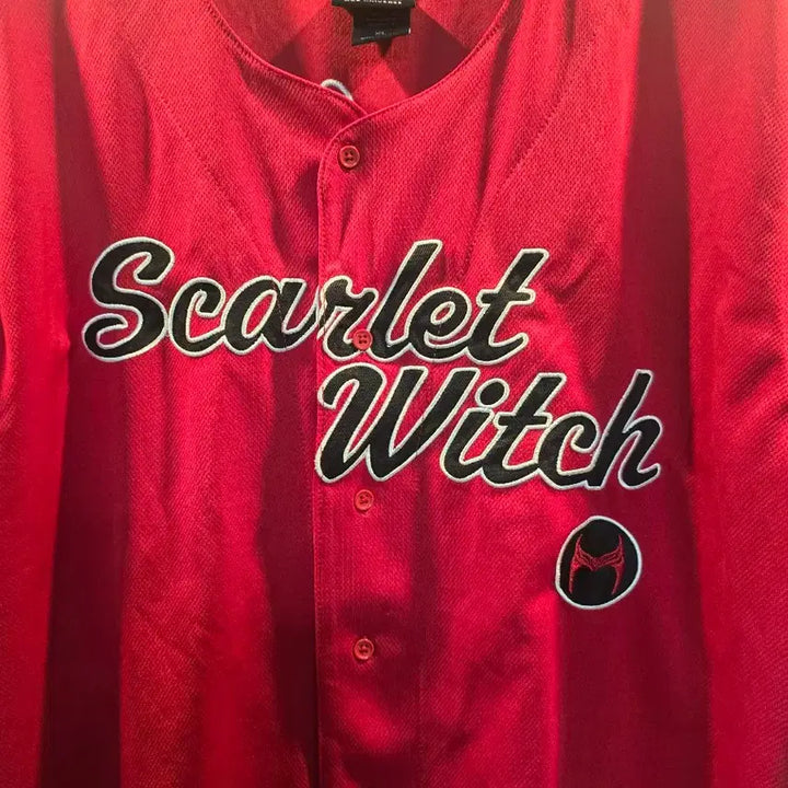 [BUNJANG] Marvel Scarlet Witch Maximoff Baseball Jersey / 마블 스칼렛 위치 맥시모프. 베이스볼 저지!