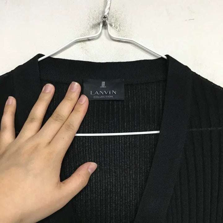 [BUNJANG] Lanvin Ribbed Long Cardigan M / 랑방 골지 롱 가디건 M