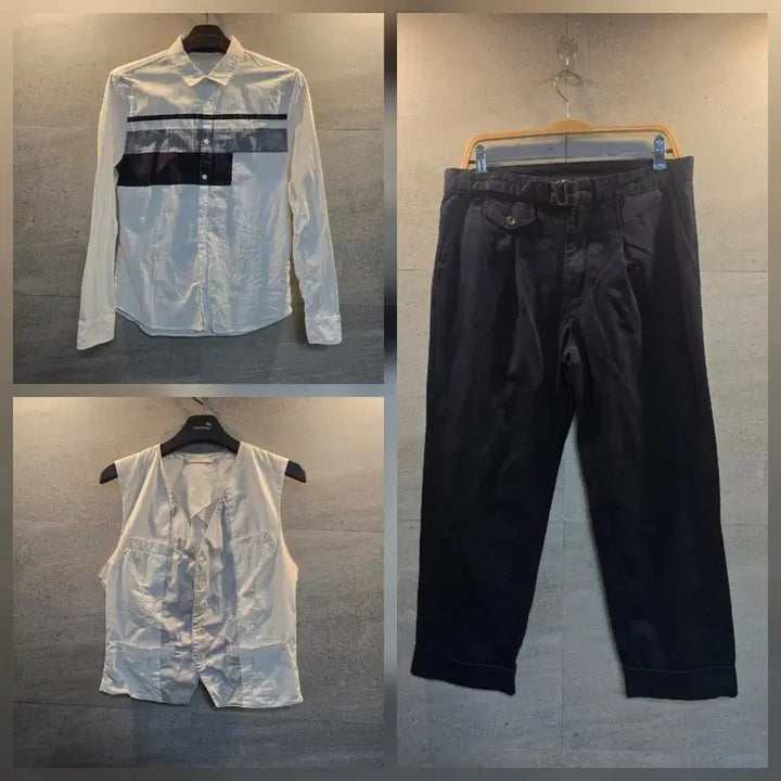 [BUNJANG] William Rast Full Set: Vest, Shirt, and Pants / 윌리엄 래스트 베스트. 셔츠. 팬츠 풀 세트.