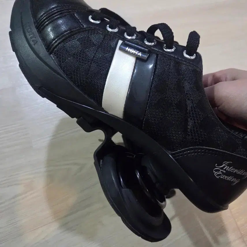[BUNJANG] NOTIA Premium Black Sneakers / NOTIA 프리미엄 블랙 스니커즈