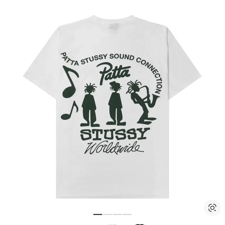 [BUNJANG] Stussy x Patta Sound Connection T-Shirt White / [XXL]스투시 x 파타 사운드 커넥션 티셔츠 화이트