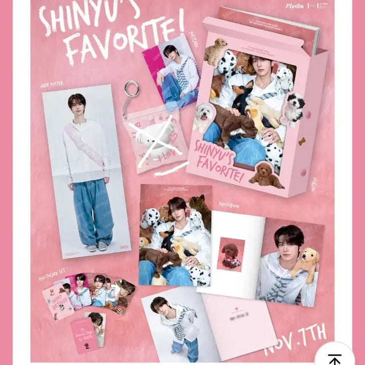 [BUNJANG] NewUs Shinyu Favorite Box Set / 신유 생일박스 페이보릿 박스 포카 포토북 포스터 엽서 세트