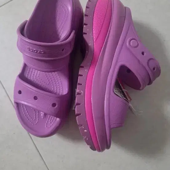 [BUNJANG] Crocs Mega Crush Sandal Purple W8 (250mm) / 크록스 메가 크러쉬 샌들 250 퍼플 w8