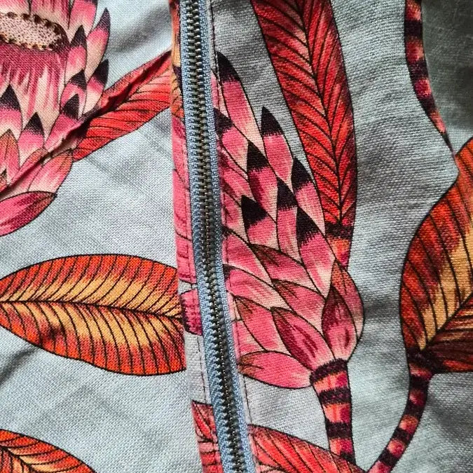 [BUNJANG] Flower Print Linen Blend Shorts / 플라워 프린트 린넨 혼방 반바지