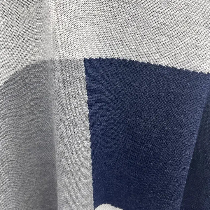 [BUNJANG] System Homme Color Block Knit / 시스템옴므 블럭장식 긴팔 니트
