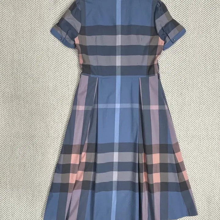 [BUNJANG] Burberry Check Short Sleeve Dress Size S / 버버리 체크 반팔 원피스 55(S)