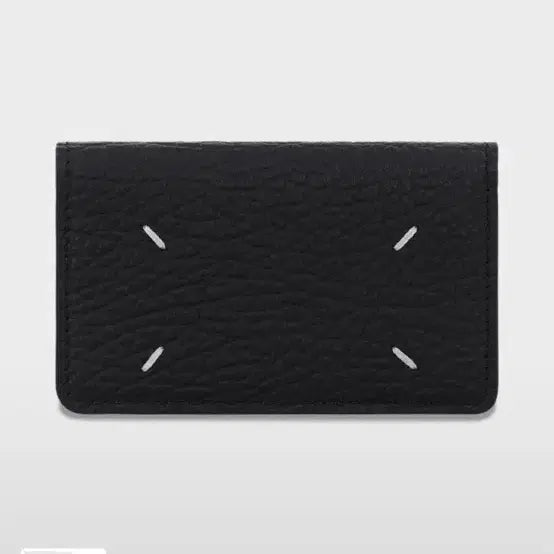 [BUNJANG] Maison Margiela 4-Stitch Grainy Leather Business Card Holder Black / 4 스티치 그레이니 레더 비즈니스 카드 홀더