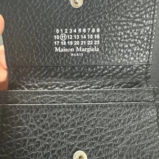 [BUNJANG] Maison Margiela 4-Stitch Grainy Leather Business Card Holder Black / 4 스티치 그레이니 레더 비즈니스 카드 홀더
