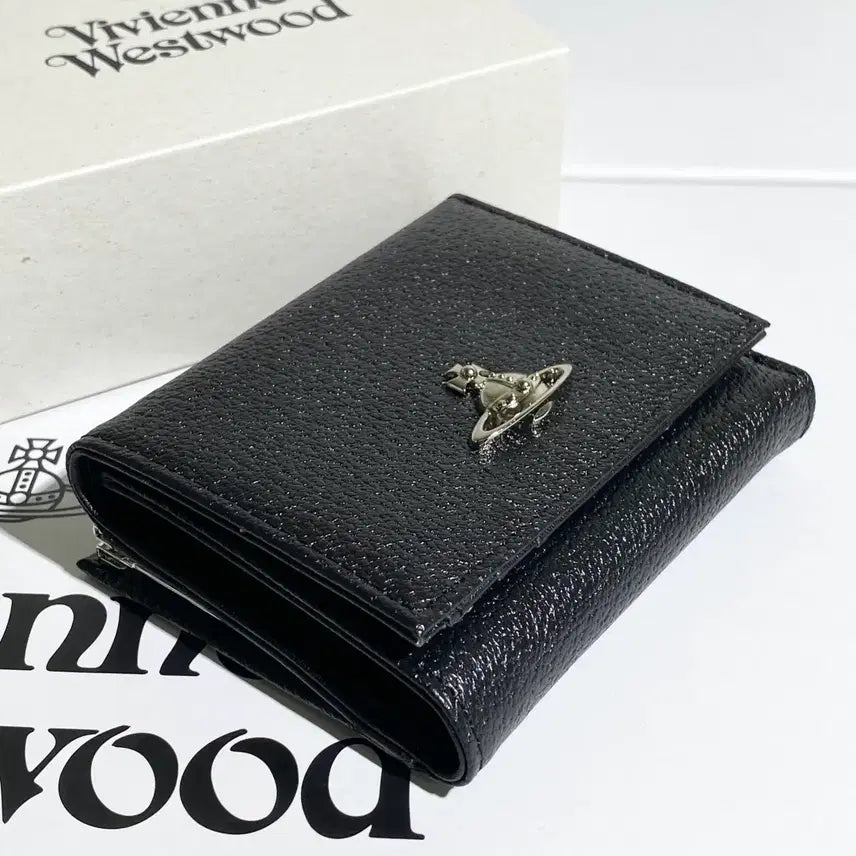 [BUNJANG] Vivienne Westwood Black Gold Orb Wallet / 비비안웨스트우드 지갑 블랙 금장