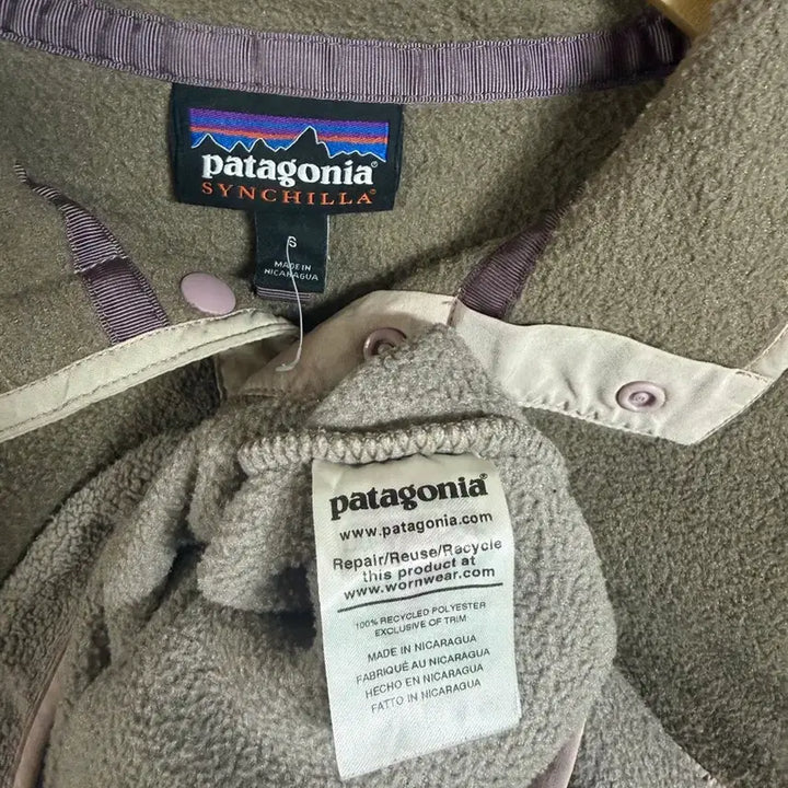 [BUNJANG] Patagonia Synchilla Fleece Pullover Brown/Beige Size S / Patagonia 파타고니아 신칠라 플리스 풀오버 브라운/베이지 색상 S