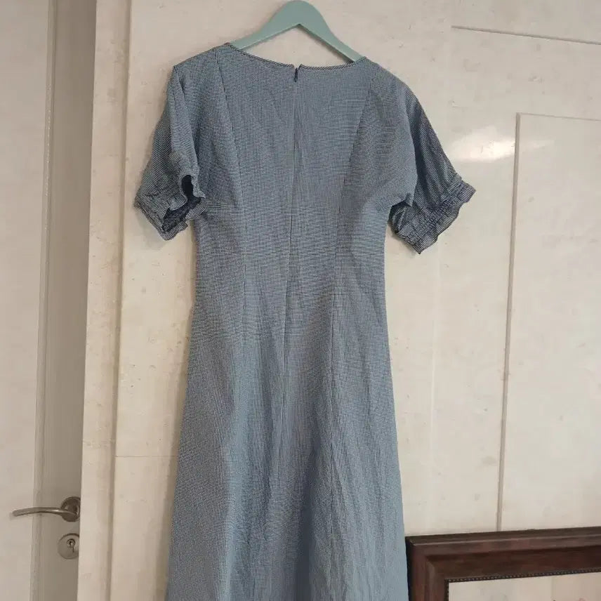 [BUNJANG] The iZZAT Gingham Check Short Sleeve Dress / 더 아이잗 깅엄체크 원피스