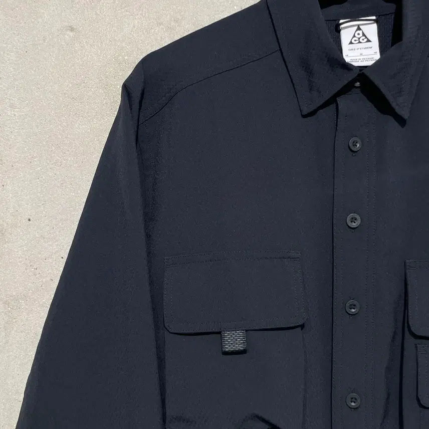 [SOLD OUT] 나이키 acg 블랙 uv 데버 스테이션 트레일 포켓 셔츠