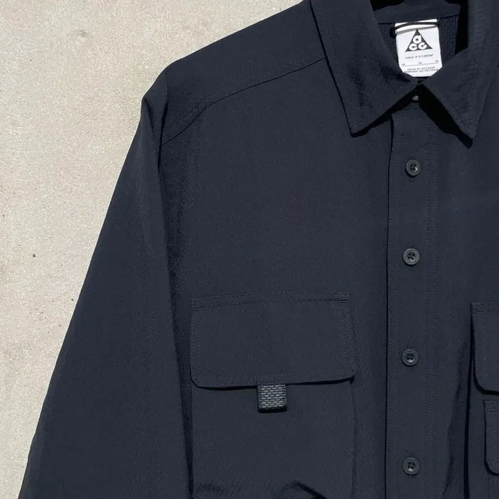 [SOLD OUT] 나이키 acg 블랙 uv 데버 스테이션 트레일 포켓 셔츠