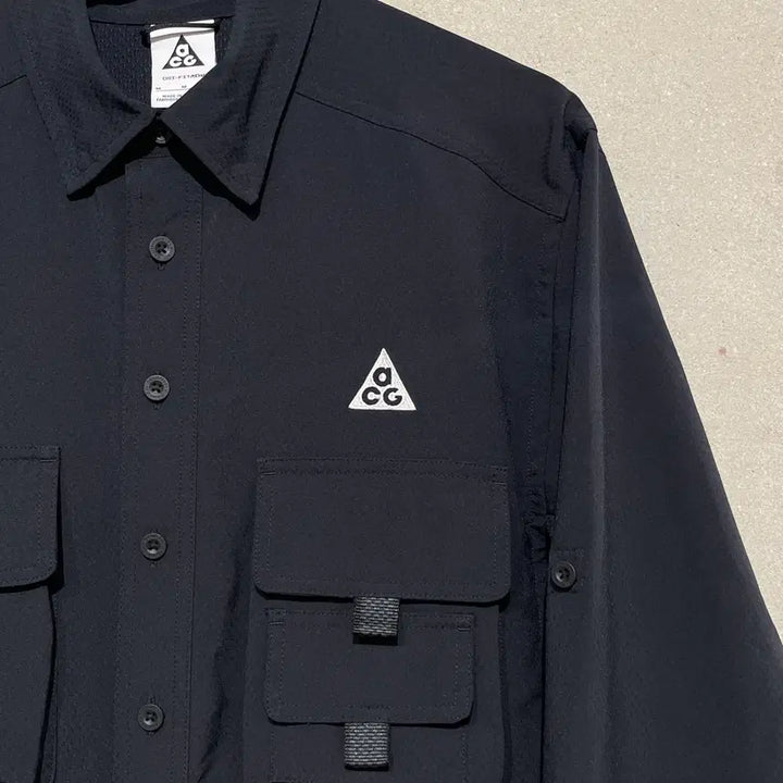 [SOLD OUT] 나이키 acg 블랙 uv 데버 스테이션 트레일 포켓 셔츠