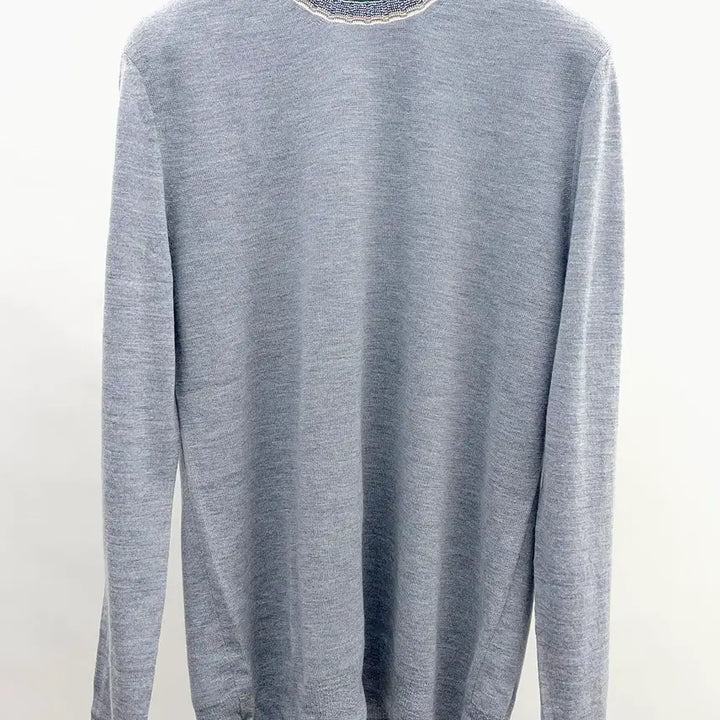 [BUNJANG] System Homme Neck Point Long Sleeve Knit / 시스템옴므 넥포인트 긴팔 니트