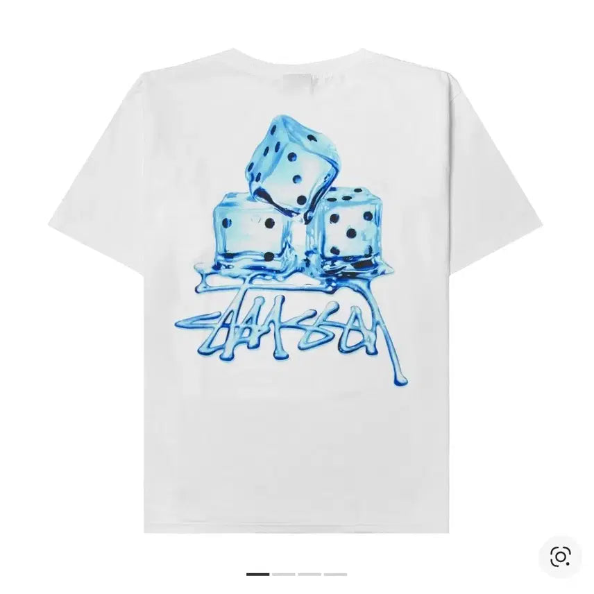 [BUNJANG] Stussy Melted T-Shirt White / [M]스투시 멜티드 티셔츠 화이트