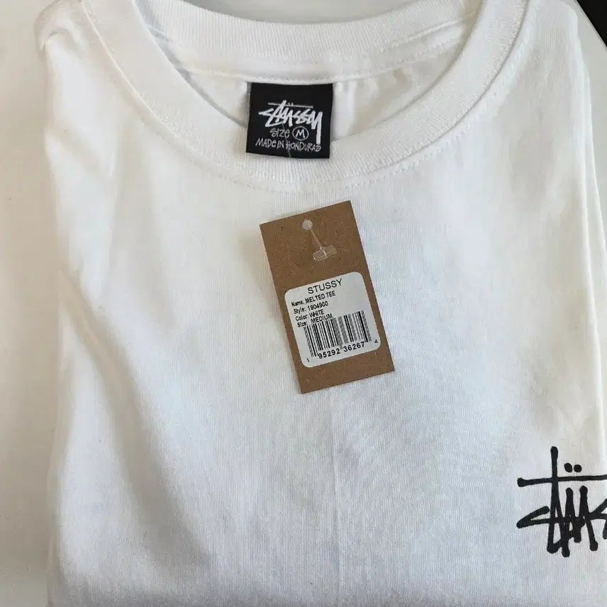 [BUNJANG] Stussy Melted T-Shirt White / [M]스투시 멜티드 티셔츠 화이트