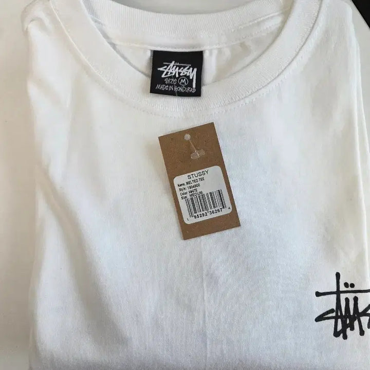[BUNJANG] Stussy Melted T-Shirt White / [M]스투시 멜티드 티셔츠 화이트