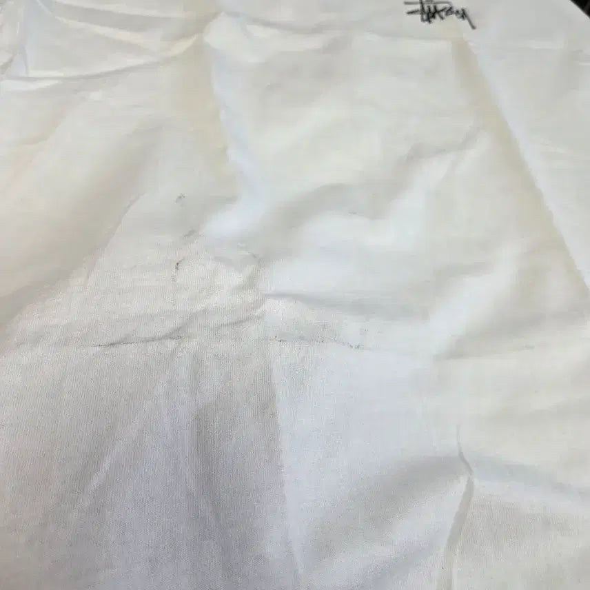 [BUNJANG] Stussy Melted T-Shirt White / [M]스투시 멜티드 티셔츠 화이트