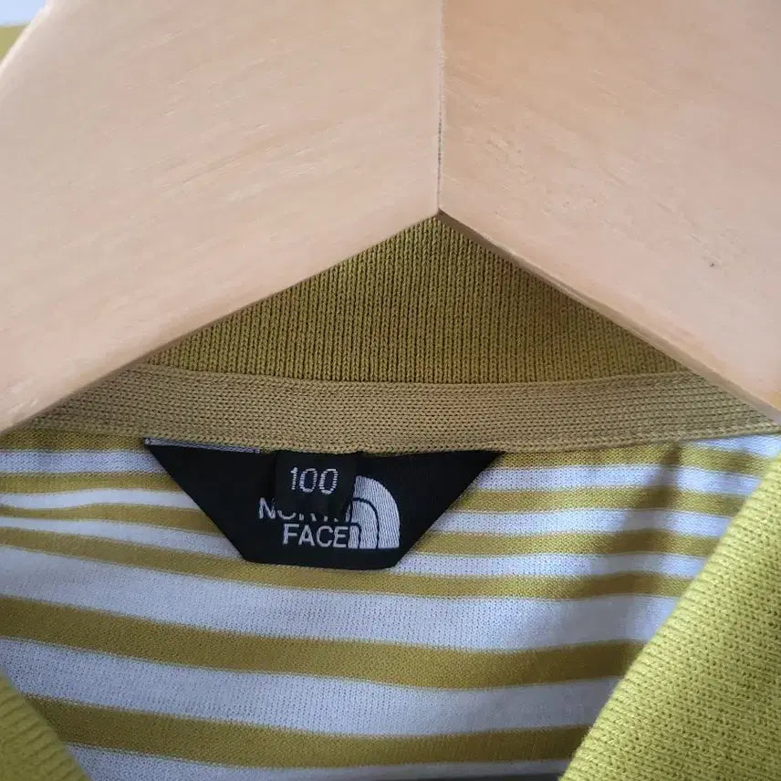[BUNJANG] The North Face Striped Short Sleeve Polo Shirt / 노스페이스 스트라이프 반팔 폴로티 새상품