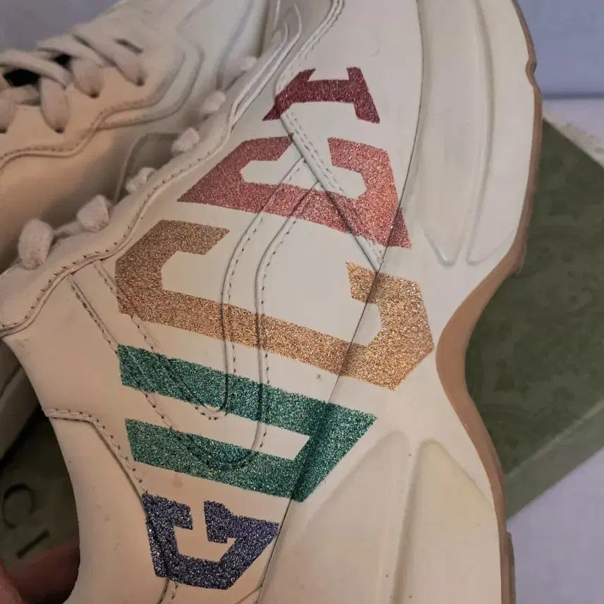 [BUNJANG] Gucci Rhyton Rainbow Sneakers Size 39 / (39) GUCCI 구찌 라이톤 레인보우 스니커즈