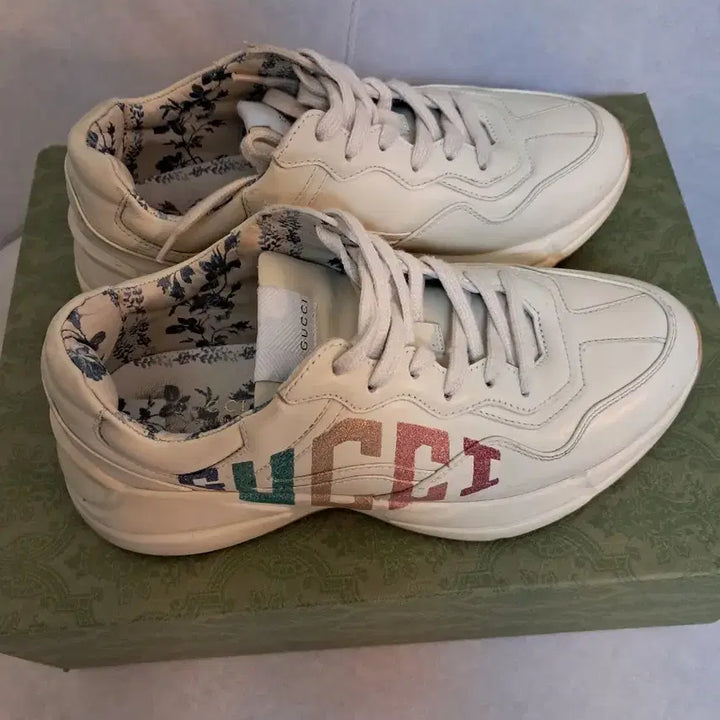 [BUNJANG] Gucci Rhyton Rainbow Sneakers Size 39 / (39) GUCCI 구찌 라이톤 레인보우 스니커즈
