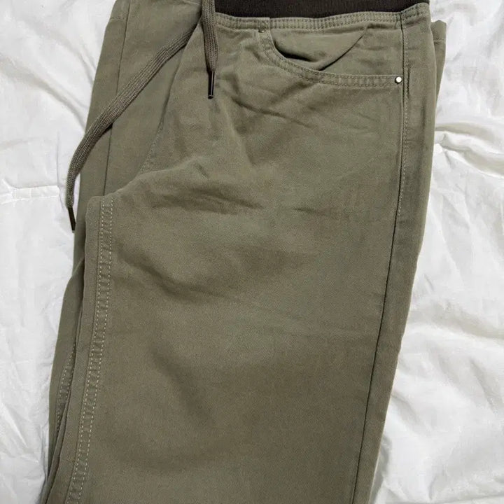 [BUNJANG] OOTJ Low-Rise Two-Way Cotton Loose Wide Bootcut Pants / OOTJ 오오티제이 로우라이즈 밴딩 투웨이 코튼 루즈 와이드 부츠컷 팬츠