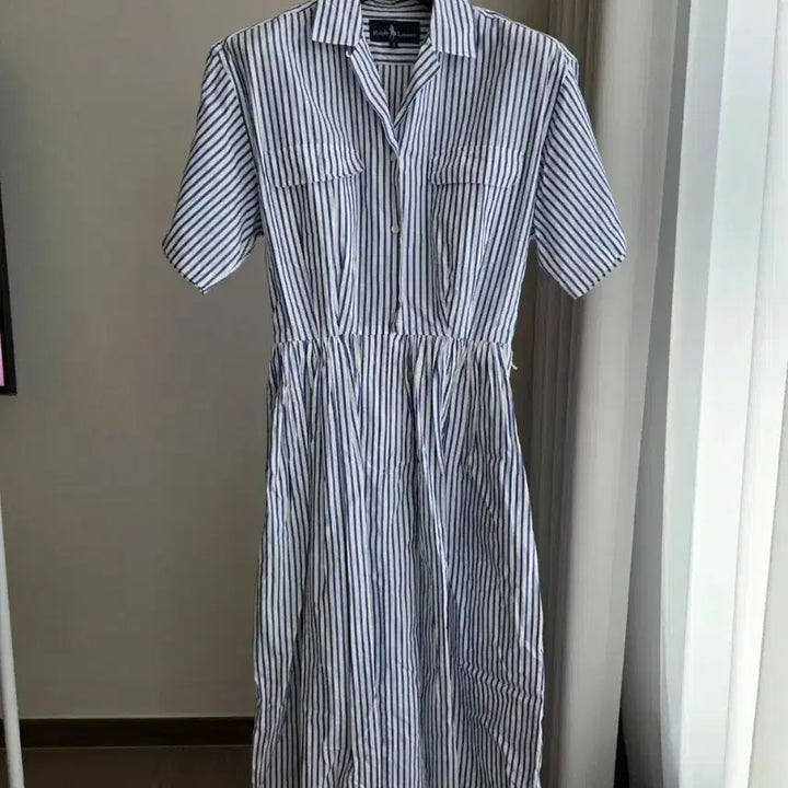 [BUNJANG] Polo Ralph Lauren Striped Shirt Dress / 폴러 랄프로렌 스트라이프 셔츠 원피스
