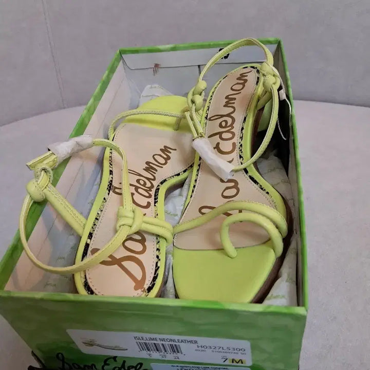 [BUNJANG] Sam Edelman "Lime" Sandals - Size 240 / 택있는새상품 (37)샘 에델만 라임샌들