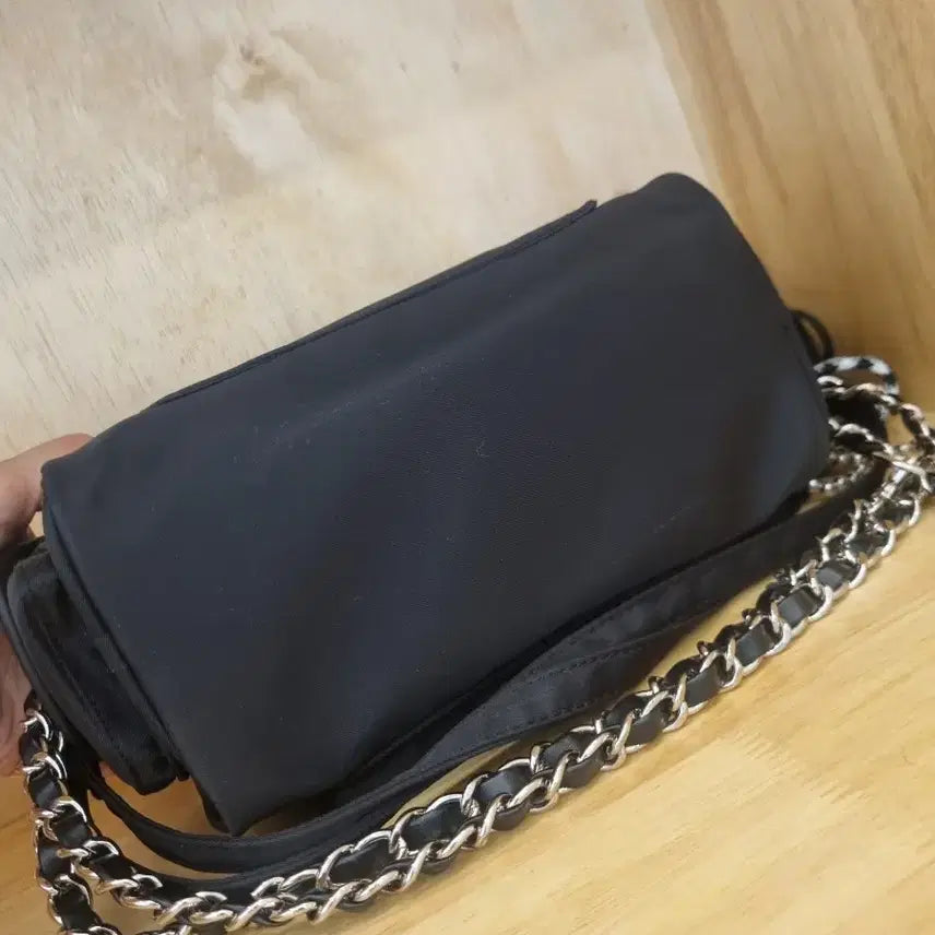 [BUNJANG] Totti Camera Bag Black Chain Shoulder Bag / 토티 카메라백 블랙 체인 숄더백