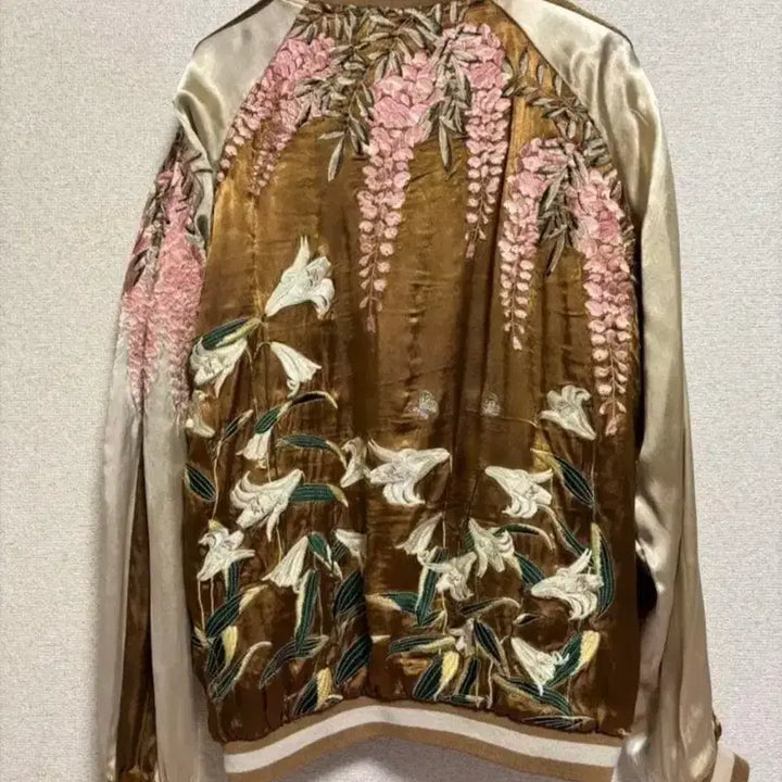 [BUNJANG] Wisteria Maple Reversible Sukajan Jacket / 백합 등나무 단풍 스카쟌 리버서블 10일까지 35->22