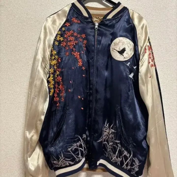 [BUNJANG] Wisteria Maple Reversible Sukajan Jacket / 백합 등나무 단풍 스카쟌 리버서블 10일까지 35->22