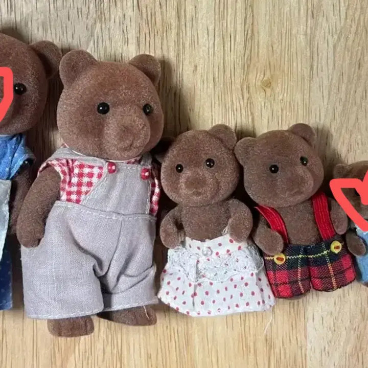 [BUNJANG] Sylvanian Families Timbertop Bear Family Set (Discontinued) / (엄마아기판완)올드 단종 실바니안 팀버탑 곰 가족 일괄
