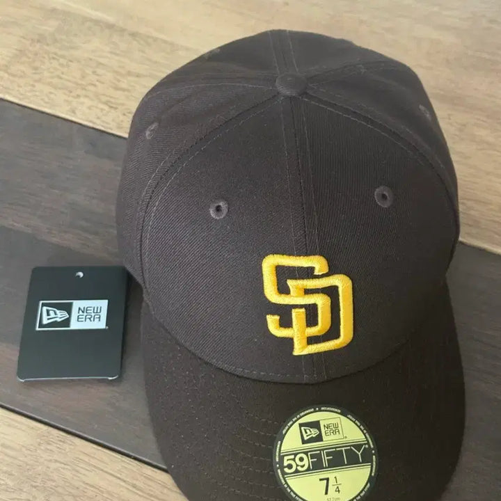 [BUNJANG] New Era San Diego Padres 59FIFTY Fitted Cap Brown 7 1/4 / 뉴에라 샌디에이고 파드리스 59FIFTY 브라운 7 1/4