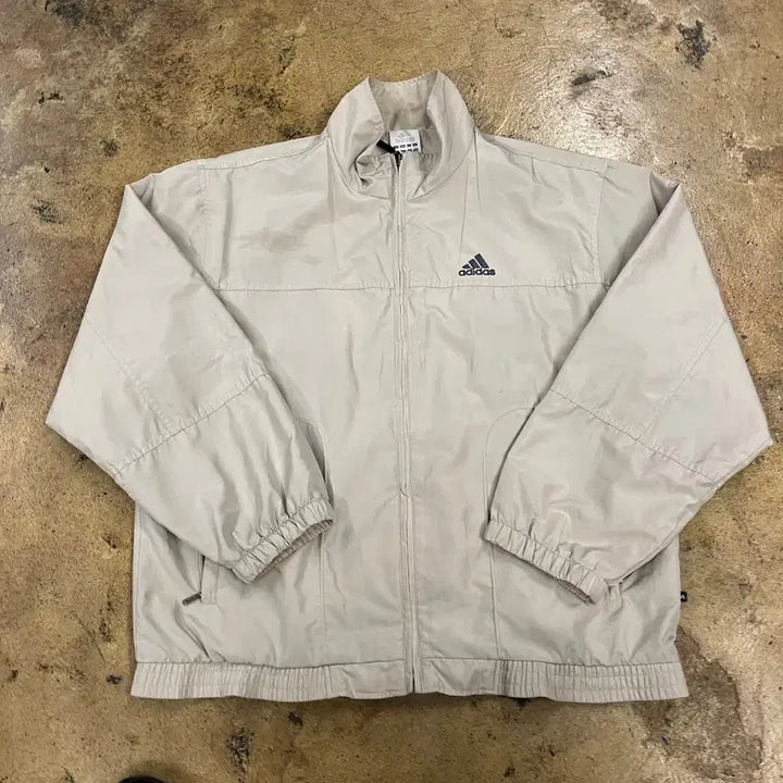 [BUNJANG] Adidas Ivory Windbreaker Jacket / [정품/95] 아디다스 아이보리 바람막이 자켓