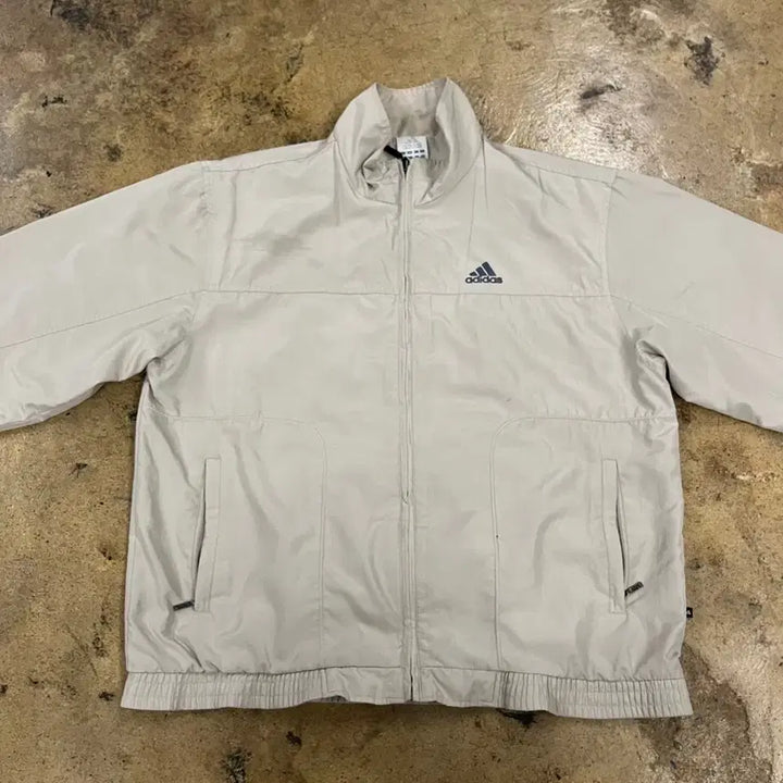 [BUNJANG] Adidas Ivory Windbreaker Jacket / [정품/95] 아디다스 아이보리 바람막이 자켓