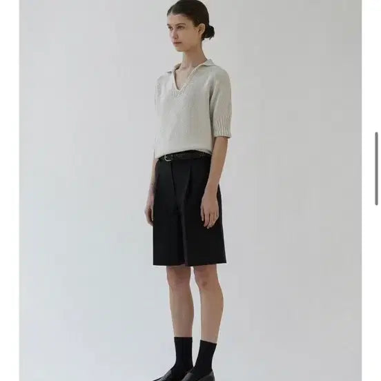 [BUNJANG] Noting Written Silky Cotton Bermuda Pants Black M / 낫띵리튼 실키 코튼 버뮤다 팬츠 / 블랙 / M