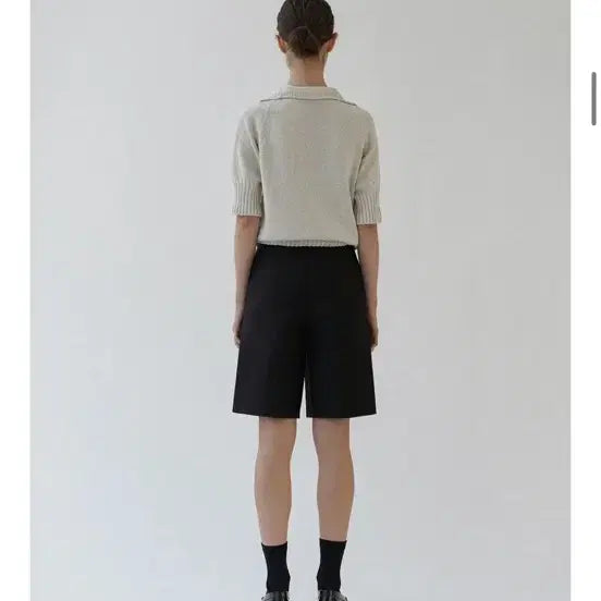 [BUNJANG] Noting Written Silky Cotton Bermuda Pants Black M / 낫띵리튼 실키 코튼 버뮤다 팬츠 / 블랙 / M