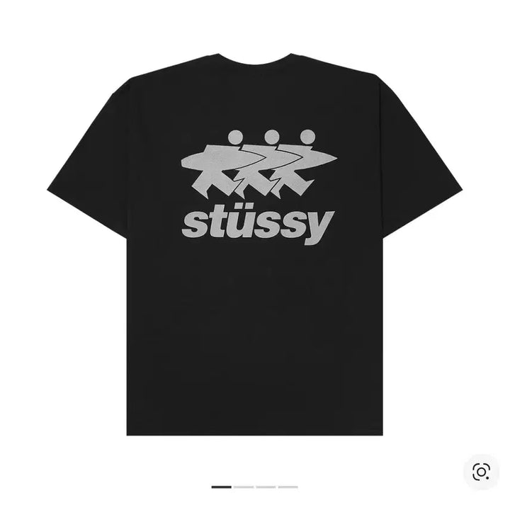 [BUNJANG] Stussy Surfwork Pigment Dyed T-Shirt Black / [XL]스투시 서프워크 피그먼트 다이드 티셔츠 블랙