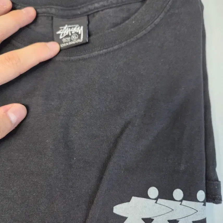 [BUNJANG] Stussy Surfwork Pigment Dyed T-Shirt Black / [XL]스투시 서프워크 피그먼트 다이드 티셔츠 블랙